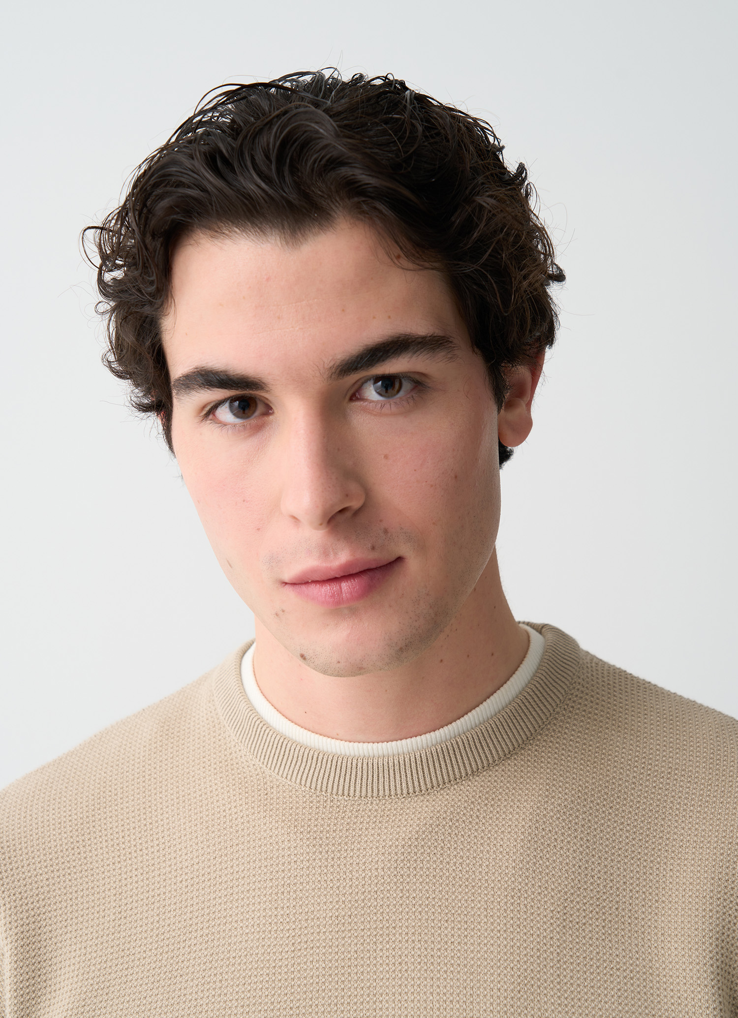 Colmar Pullover Mit Leinenstich