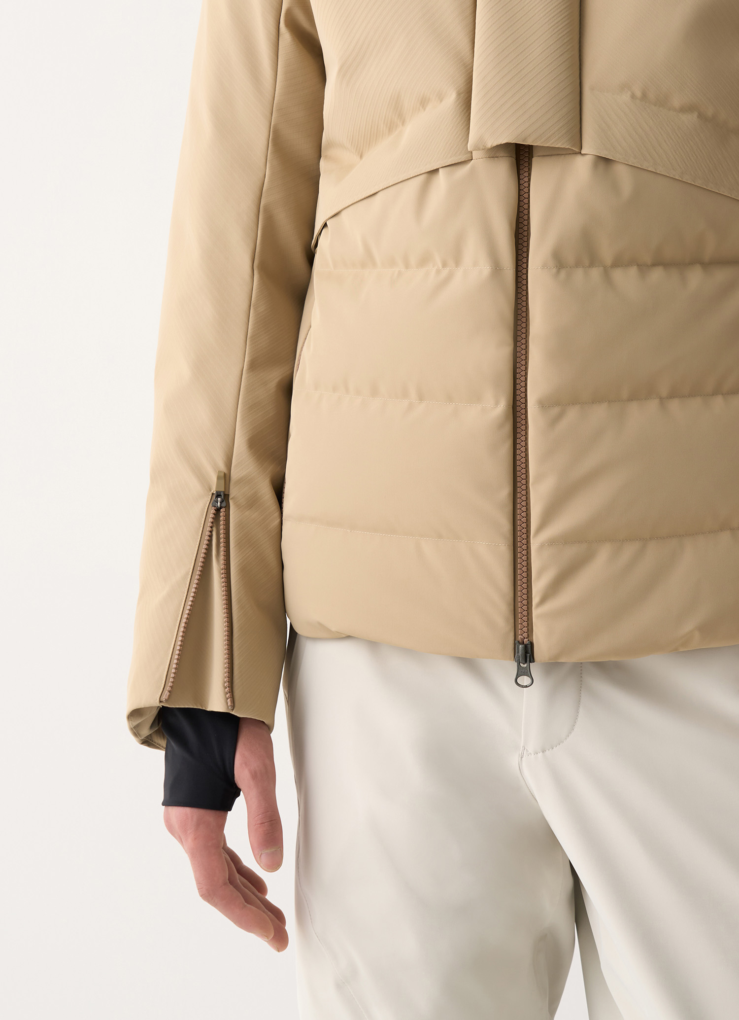 Colmar Ski-daunenjacke In 3d-optik Mit Nahtlosem Halswärmer