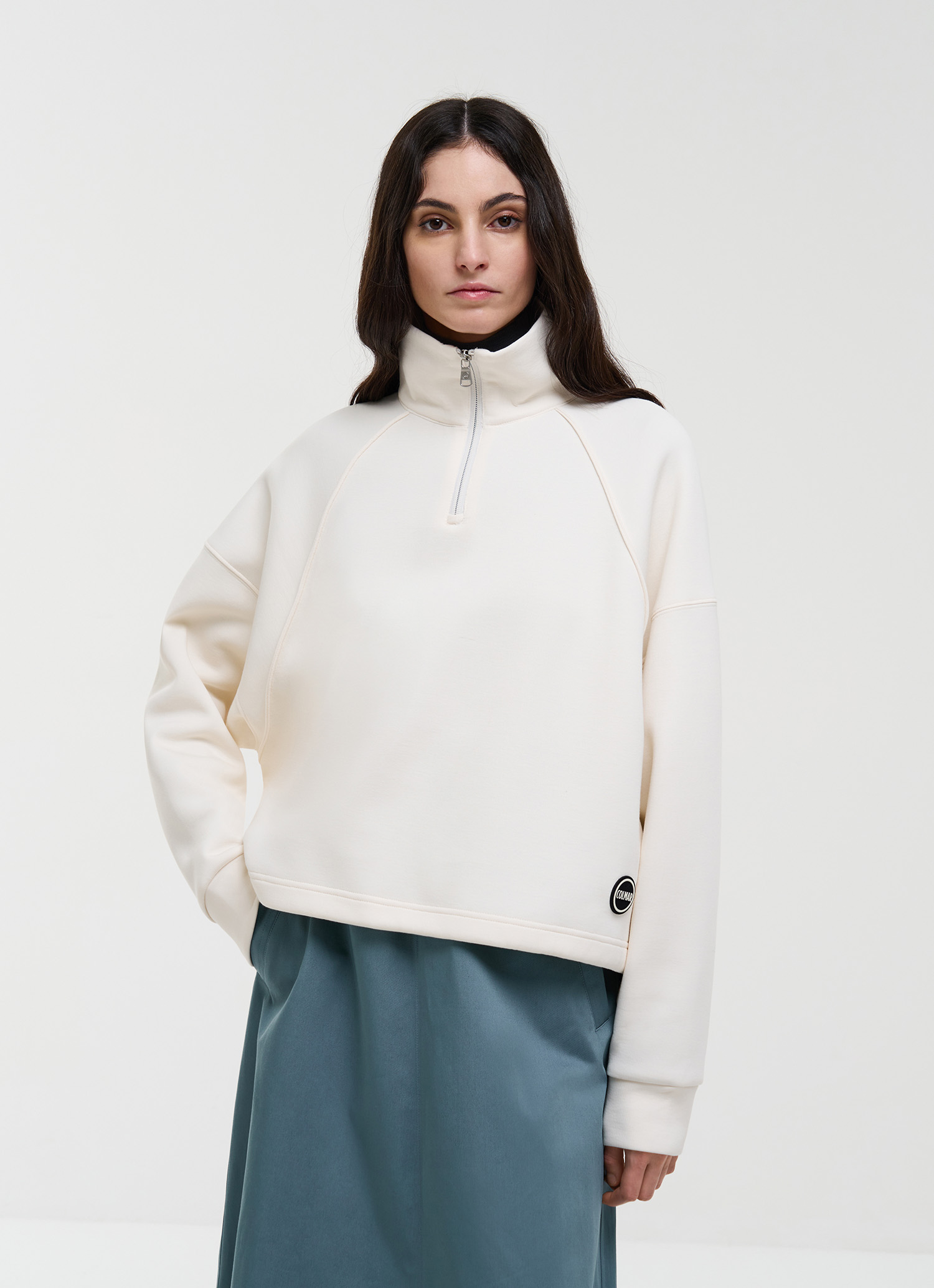 Colmar Crop-sweatshirt Mit Halbem Reißverschluss