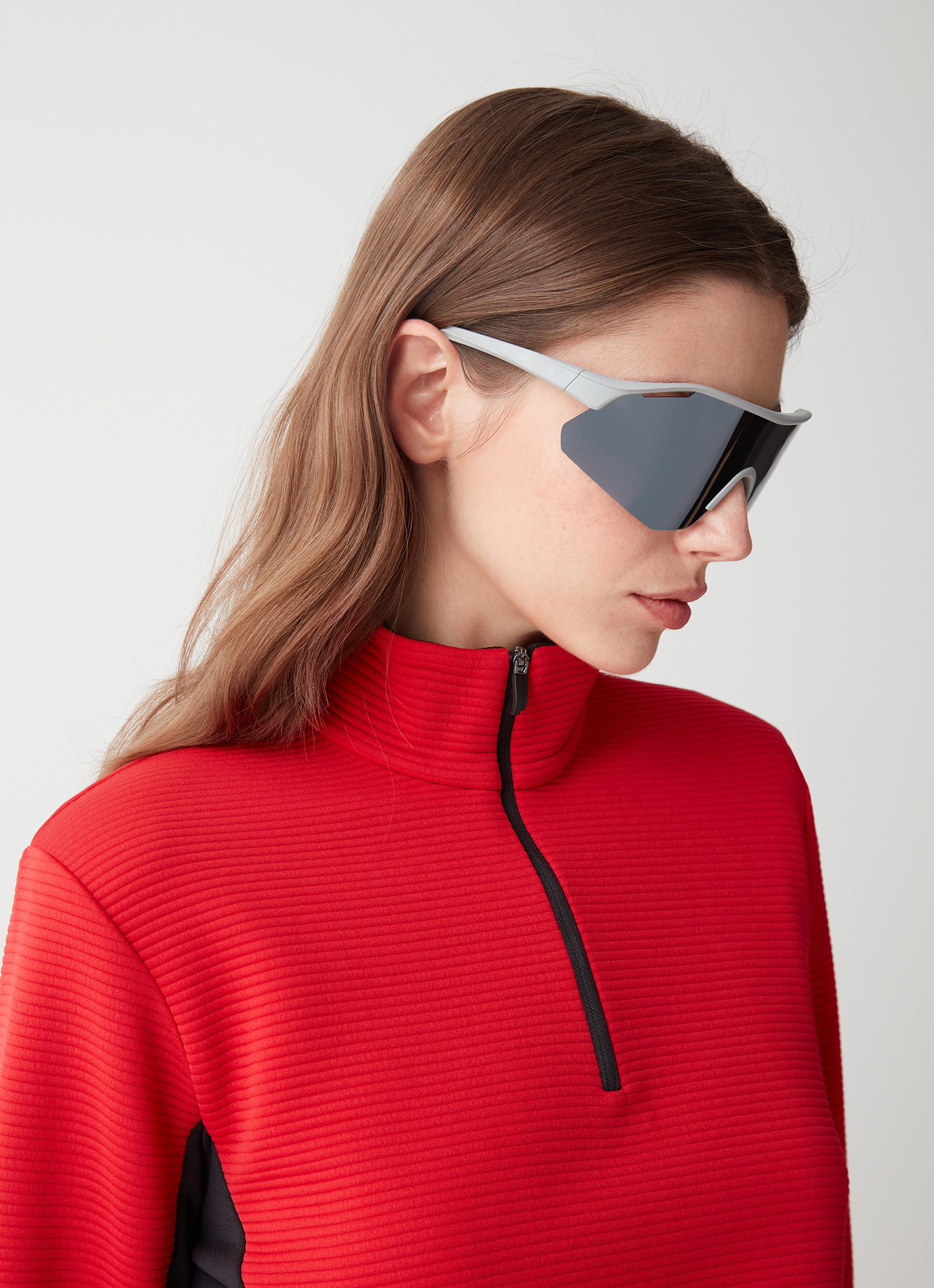 Colmar Ski-fleeceshirt Mit Jacquardmuster Und Reißverschlusskragen