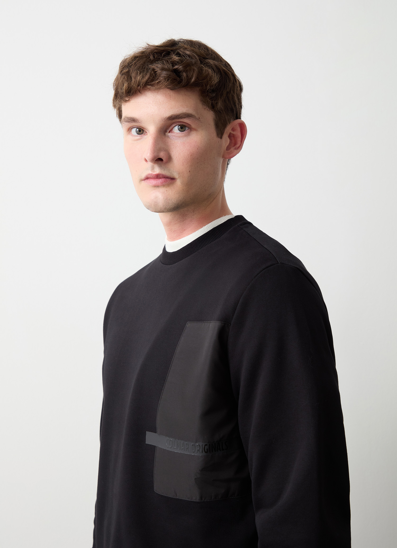 Colmar Rundhals-sweatshirt Mit Details Aus Nylon