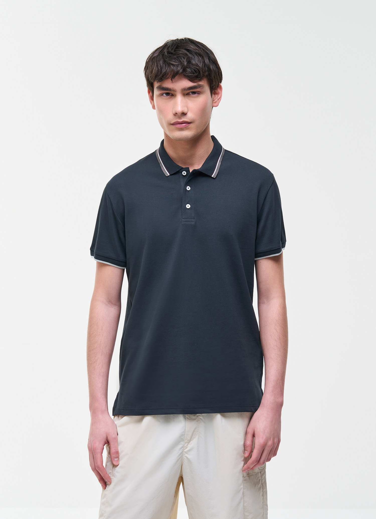 Colmar Poloshirt Aus Dreifarbigem Stretch-pikee