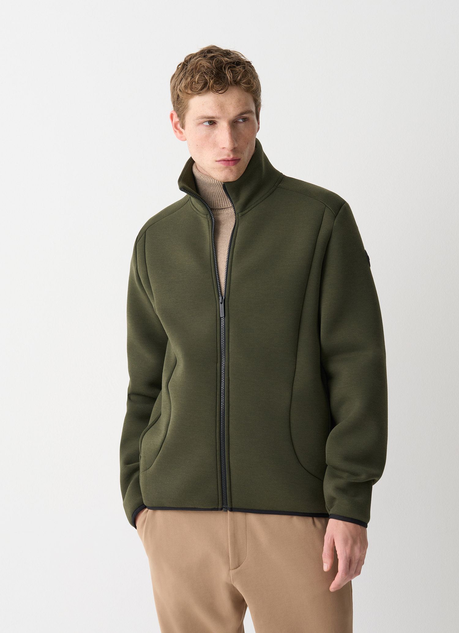 Colmar Sweatjacke Mit Durchgehendem Reißverschluss Aus Scuba