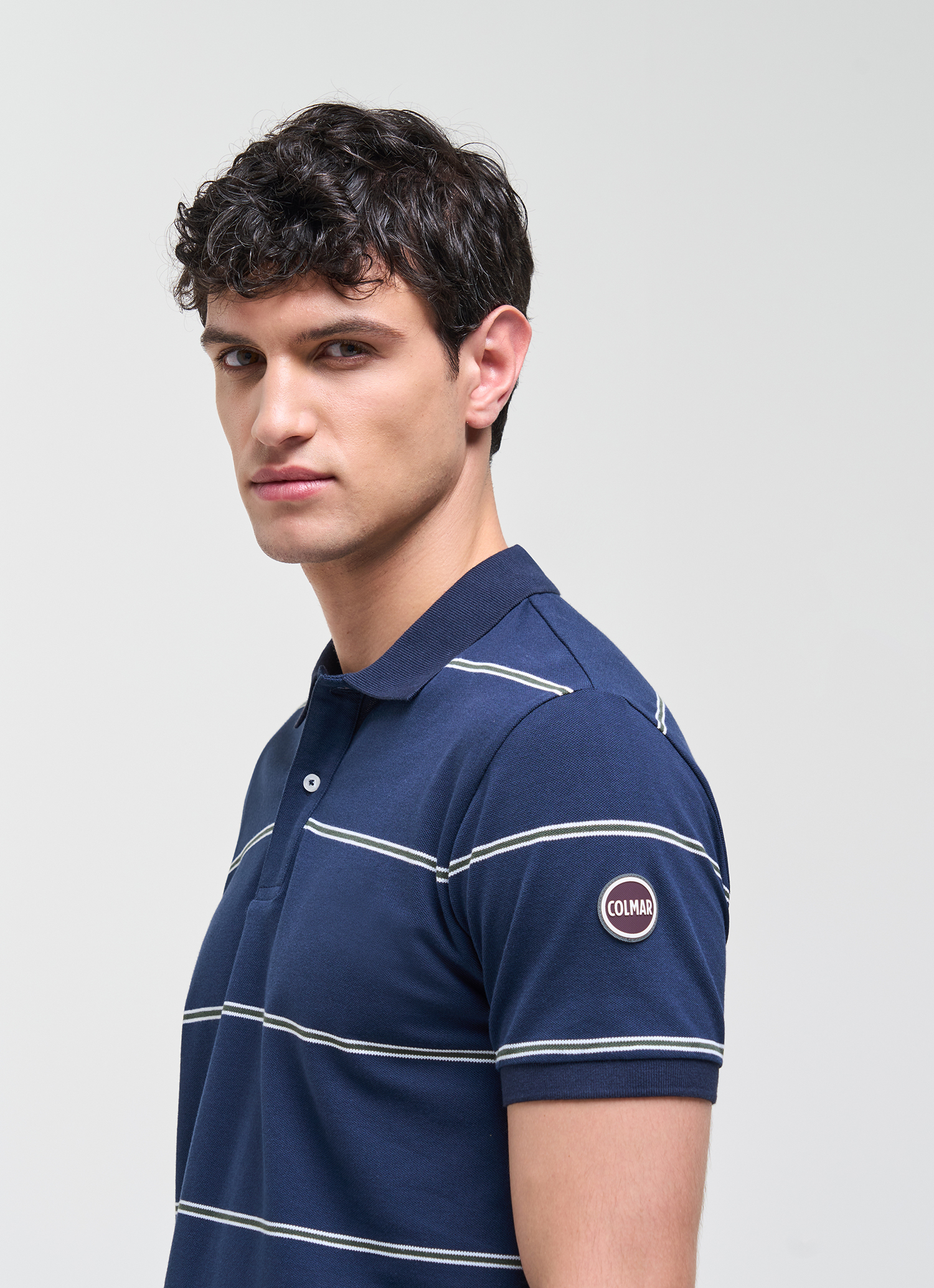 Colmar Gestreiftes Poloshirt Aus Piqué