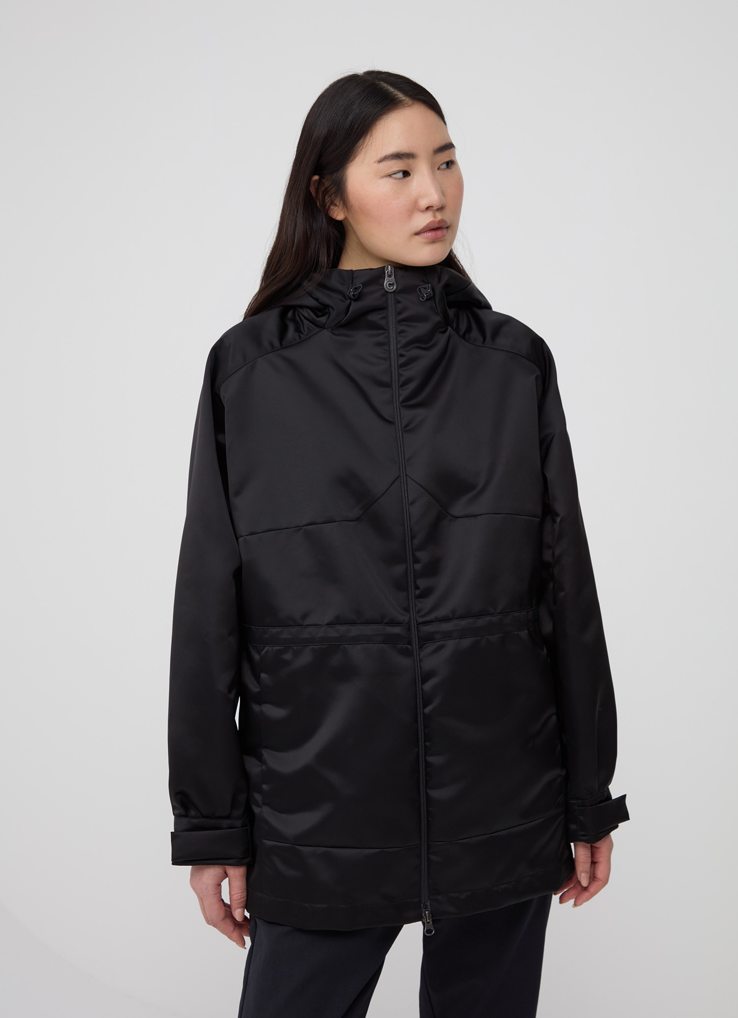 Colmar Lange Jacke Aus Satin