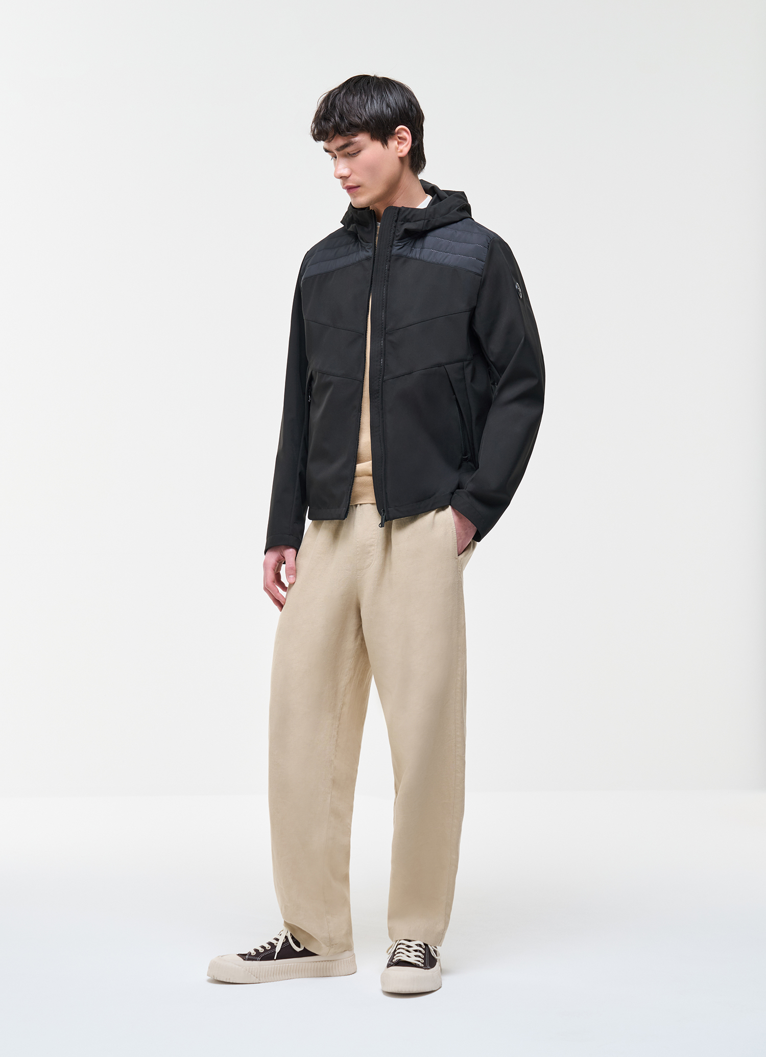 Colmar Wattierte Jacke Aus Zwei Materialien