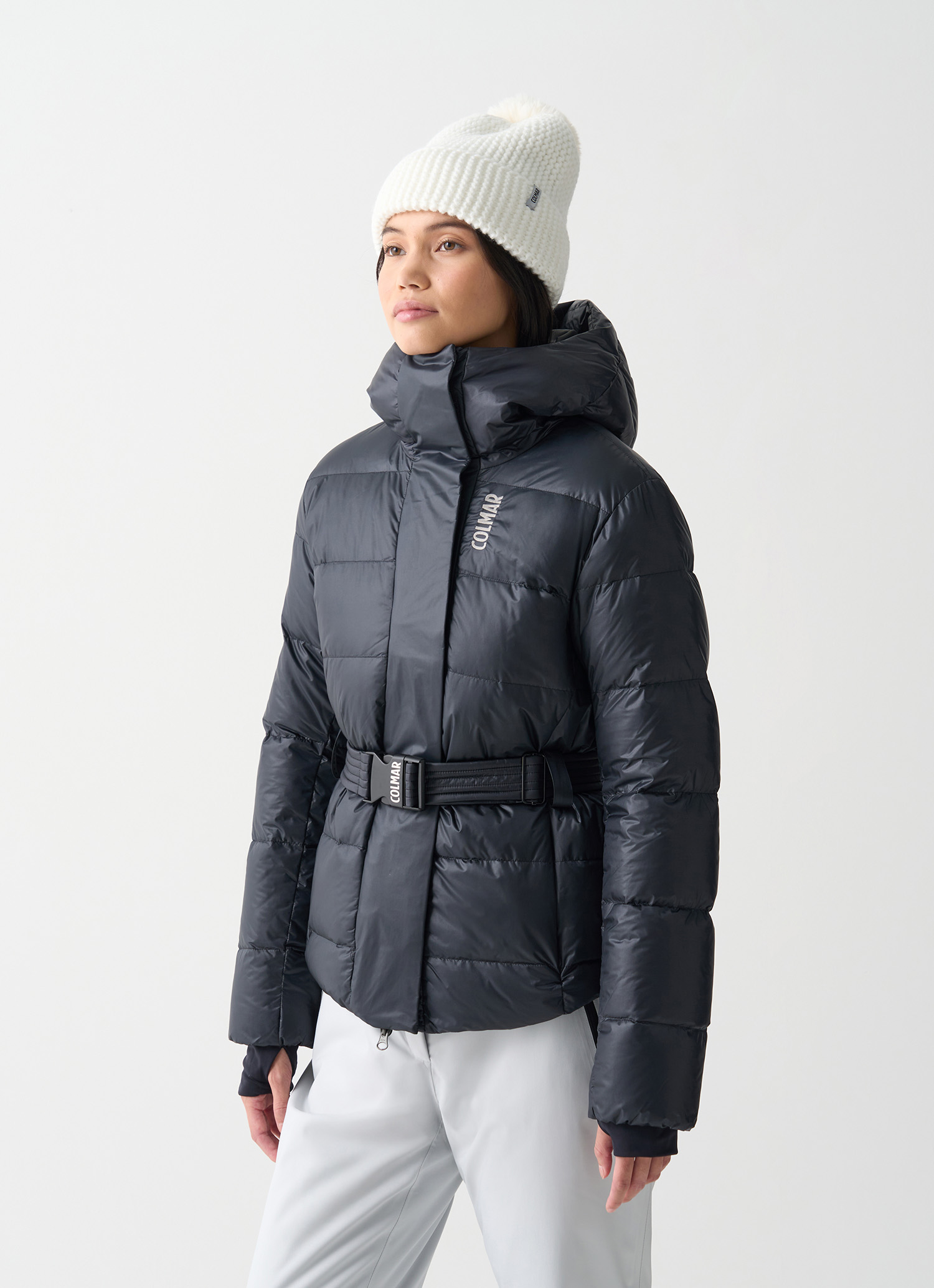 Colmar Ski-daunenjacke Glossy Mit Gürtel
