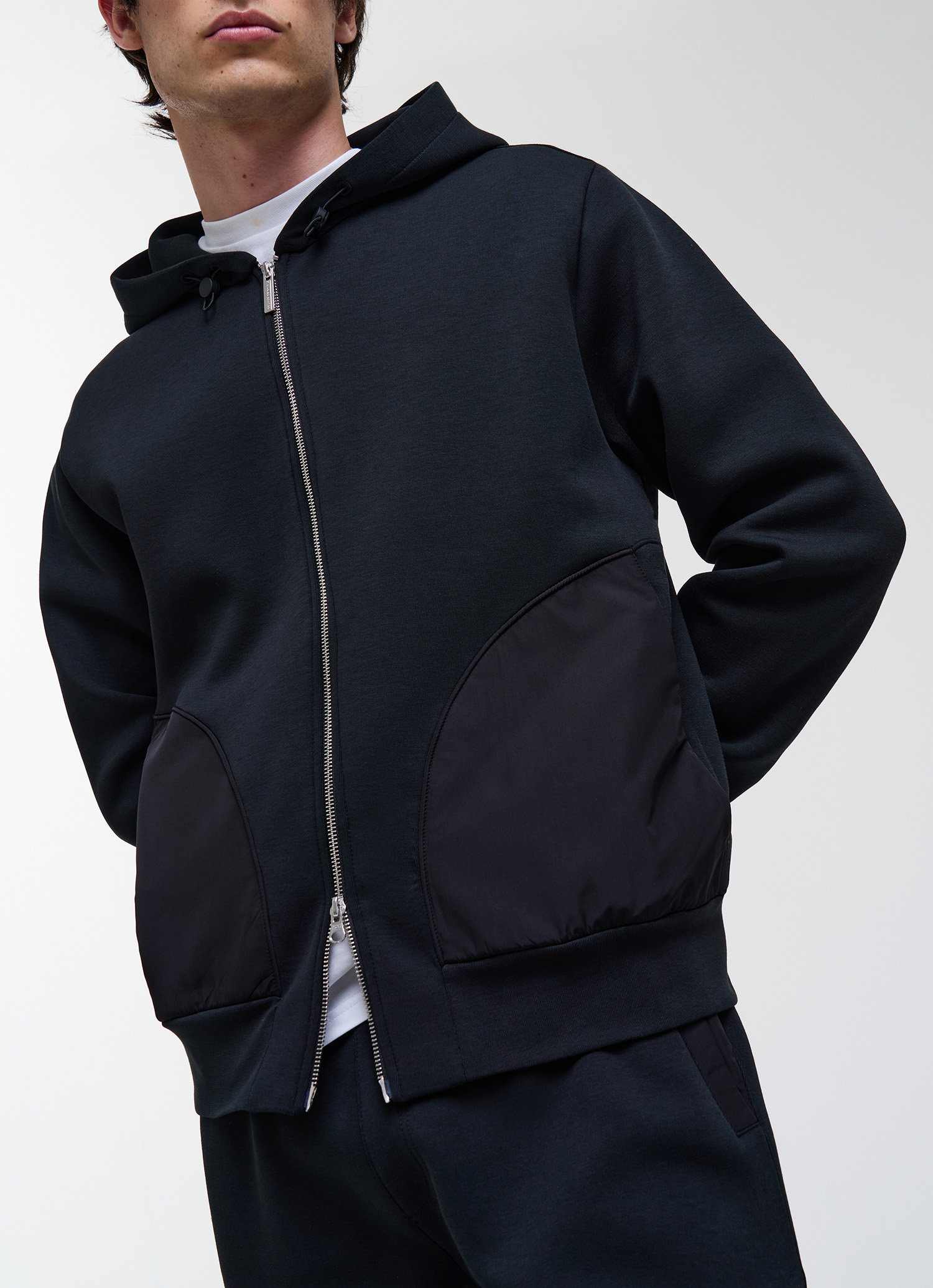 Colmar Kapuzensweatjacke Mit Nyloneinsätzen