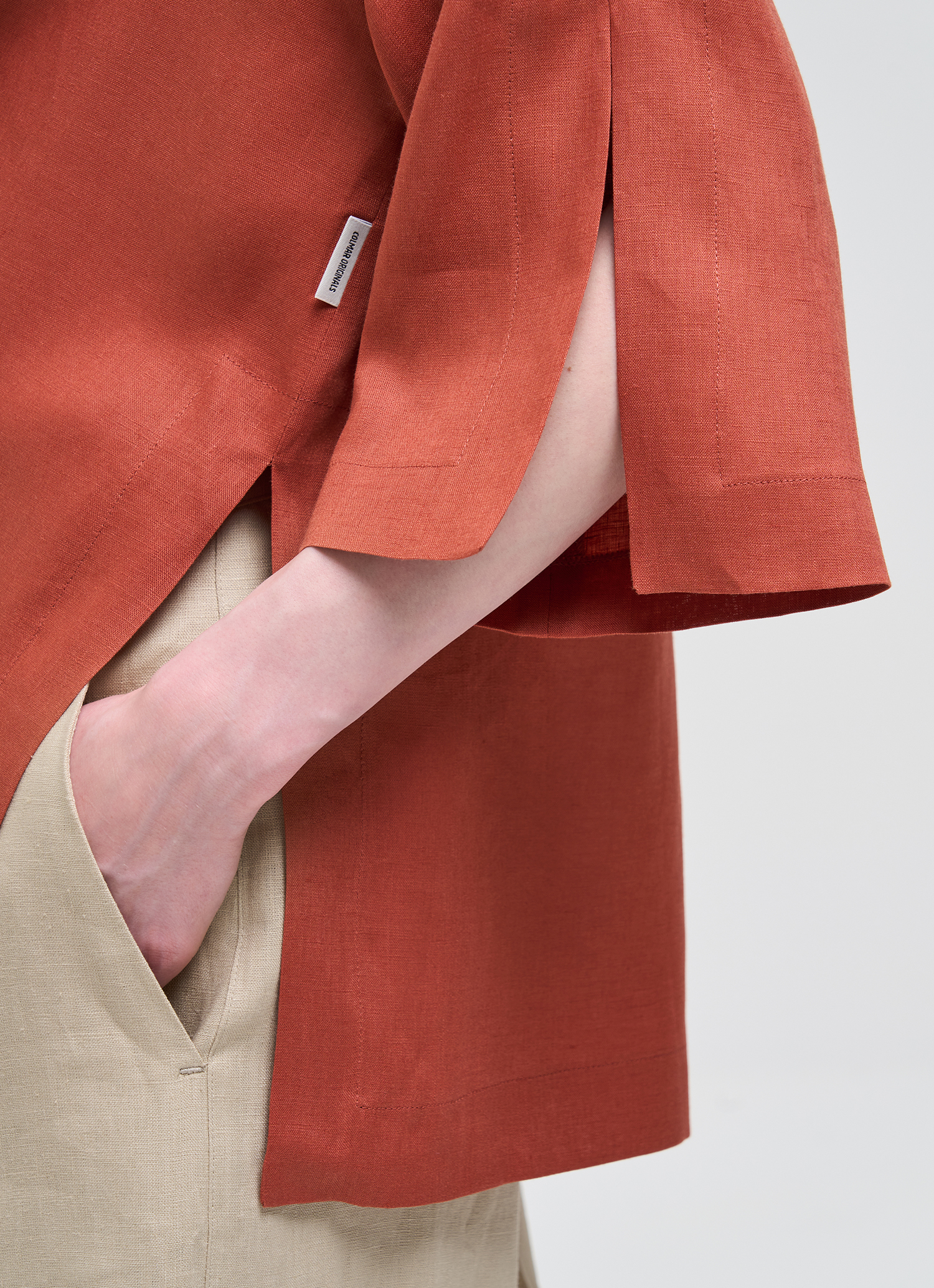 Colmar Leinenhemd Mit Stehkragen